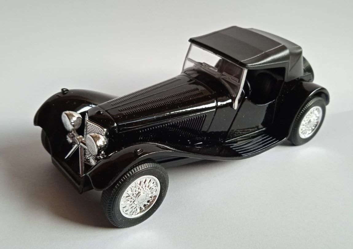 Welly - auto Old Timer - SS Jaguar 100 - černá barva