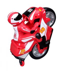 Buurago - RC motocykl s figurkou - červená barva Bburago