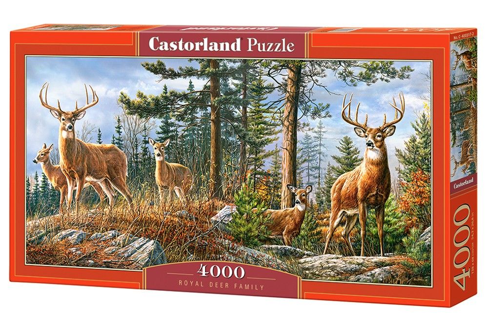 Castorland puzzle 4000 dílků Jelení rodinka 400317
