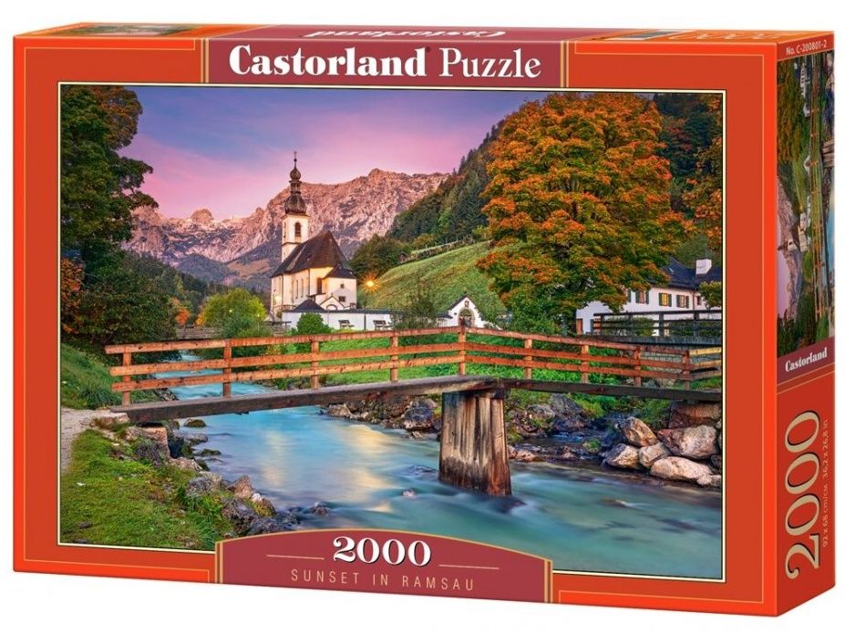 Puzzle Castorland 2000 dílků - Ramsau - Alpy 200801
