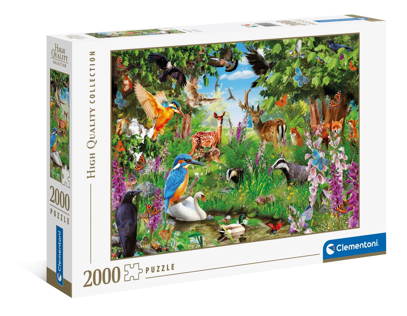 Puzzle Clementoni 2000 dílků - Fantastický les 32566