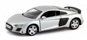 Autíčko RMZ 1:32 - Audi R8 Coupe - stříbrná  barva  