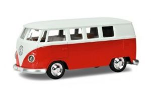 Autíčko RMZ 1:32 - Volkswagen  T1 Transporter  - červená  barva  