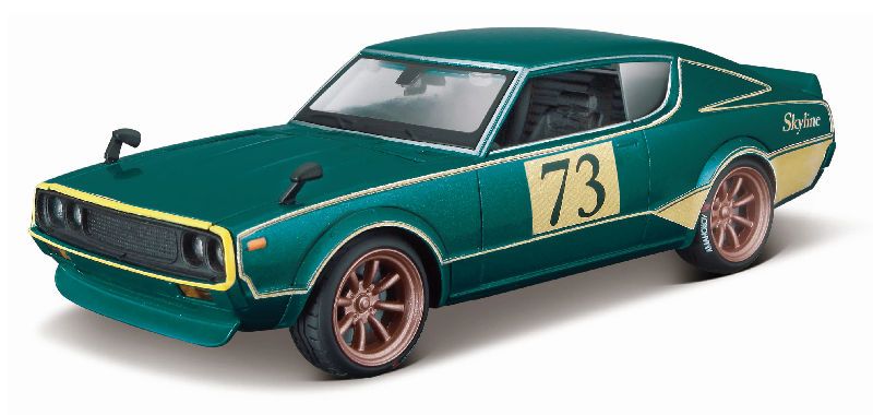 auto Maisto 1:24 Design - Nissan Skyline 2000 GT-R 1973 - zelená