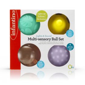 Infantino - barevné míčky multisenzorické 4 ks