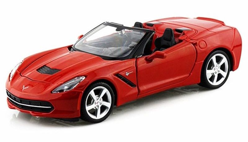 Maisto 1:24 Corvette Stingray 2014 - červená barva