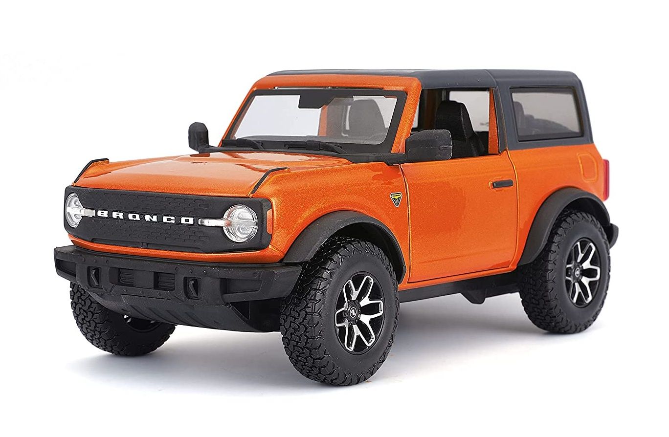 Maisto 1:24 Ford Bronco Badlands 2021 - oranžová barva