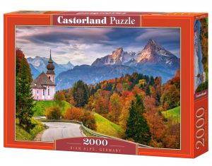 Puzzle Castorland 2000 dílků  - Podzim v Bavorských Alpách  200795  