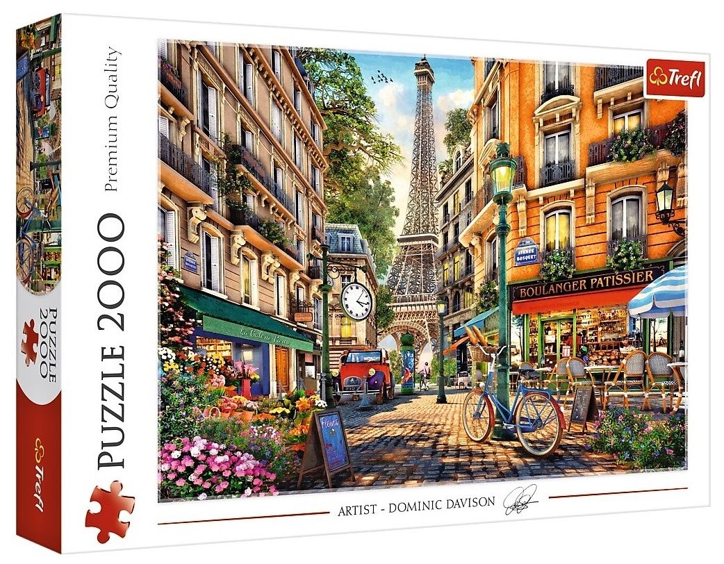 Puzzle Trefl 2000 dílků - Dominic Davison - Odpoledne v Paříži 27121
