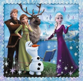 Puzzle Trefl 3v1 - 20 , 36 a 50 dílků - Frozen - Ledové království - 34853