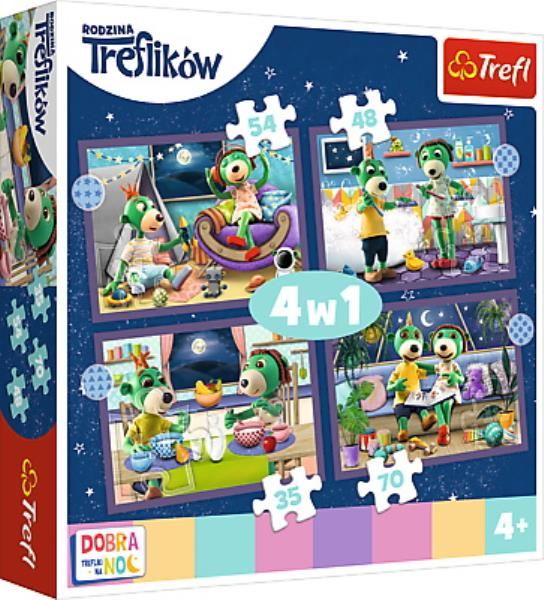 Trefl Puzzle 34399 - Treflíci 4v1 35 48 54 70 dílků