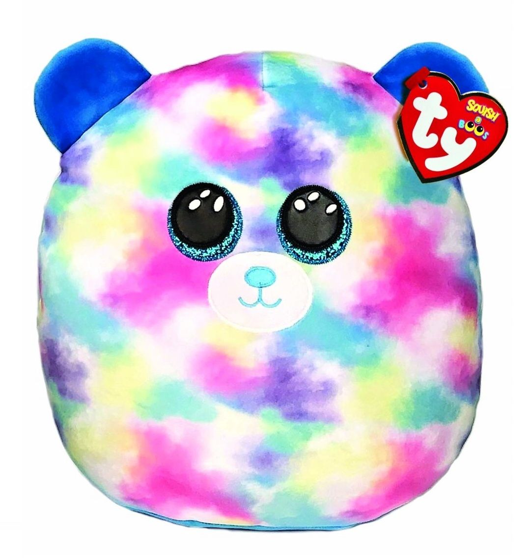 TY - plyšový polštářek - zvířátko 22 cm - pastelový medvídek Hope 39298