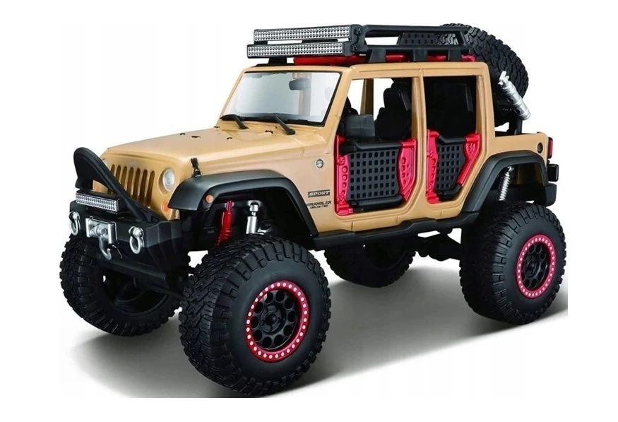 auto Maisto 1:24 Design - Jeep Wrangler Umlimited 2015 - béžový
