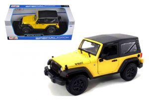 Maisto 1:18 Jeep Wrangler 2014 - žlutá barva