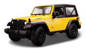 Maisto 1:18  Jeep Wrangler 2014 - žlutá barva  
