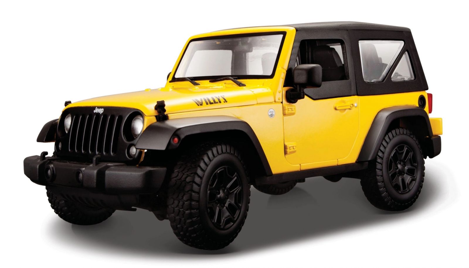 Maisto 1:18 Jeep Wrangler 2014 - žlutá barva