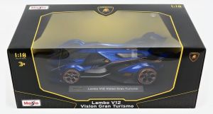Maisto 1:18 Lambo V12 Vision Gran Turismo - modrá barva