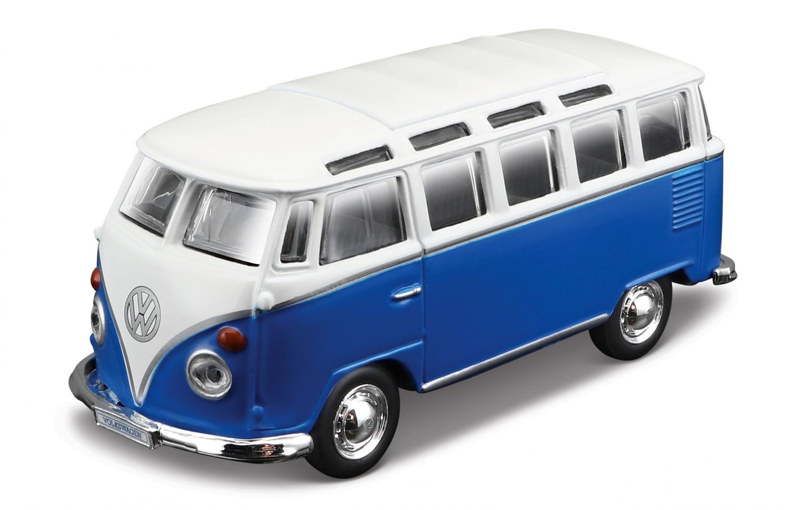 Maisto 21001 PR Volkswagen van Samba - modro bílá barva