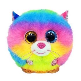 Plyšák TY - Puffies - plyšová zvířátka ve tvaru kuličky  - vícebarevná kočička  Gizmo 42520