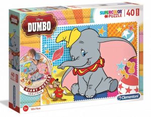 Podlahové puzzle Clementoni 40  dílků MEGA  - Dumbo  25461