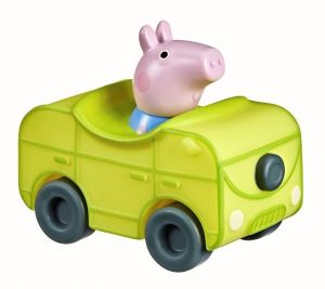 Prasátko Peppa - mini vozidlo  - žluté autíčko s Tomíkem