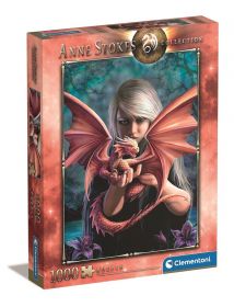 puzzle Clementoni 1000 dílků - Anne Stokes - Dračí dívka - Dragonkin 39640