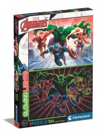Puzzle Clementoni  - 104 dílků  - Glowing  - Avengers  27554