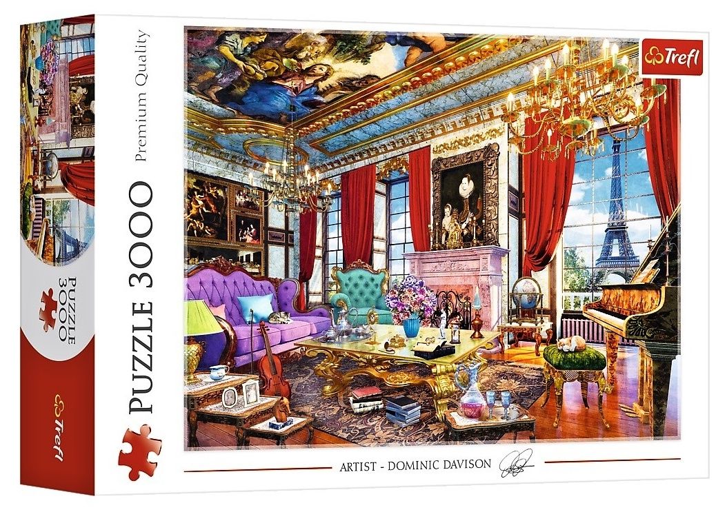 Puzzle TREFL 3000 dílků - Dominic Davison - Palác v Paříži 33078