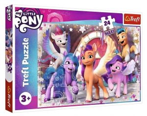 Trefl Puzzle Maxi 24 dílků - MLP - My Little Pony - radost koníků 14338  