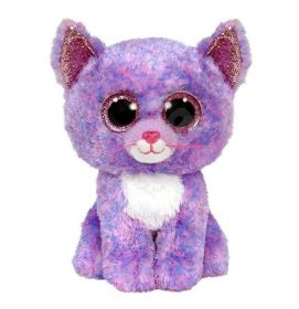 TY Beanie Boos - Cassidy - fialová kočka   36248 - 15 cm plyšák