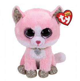 TY Beanie Boos - Fiona - růžová kočička   36366  - 15 cm plyšák