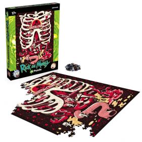 Winning Moves - puzzle 1000 dílků - Rick and Morty  Anatomy park   39703