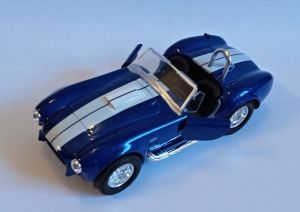 auto Welly -  Shelby Cobra 427 S/C  1965  cabrio - modrá barva