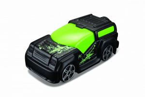 Maisto - kovové autíčko  vystřelovací klíčkem -  FM ROVER  - černo-zelené F