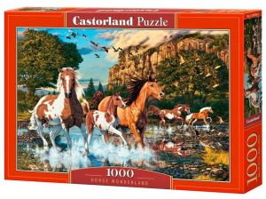 Puzzle Castorland  1000 dílků - koně 104789