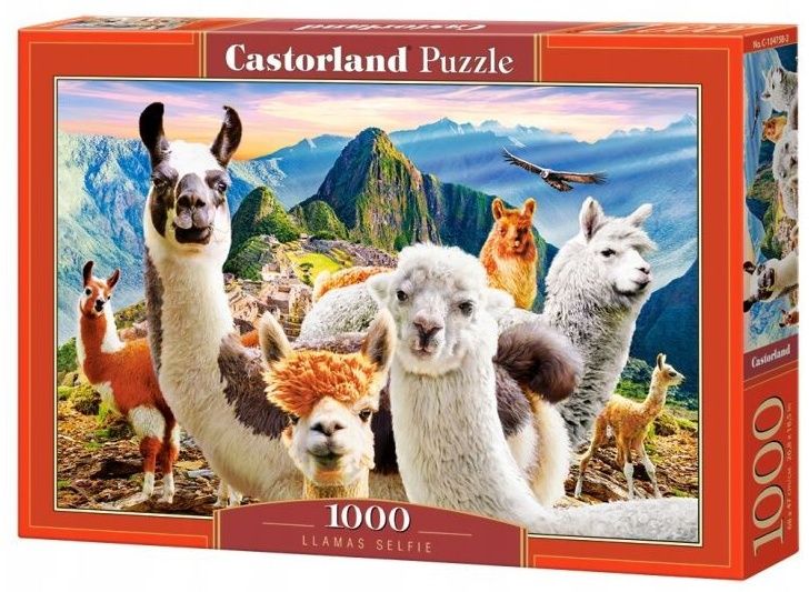 Puzzle Castorland 1000 dílků - lamy 104758