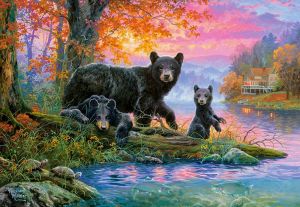 Puzzle Castorland 1000 dílků - medvědí rodinka 104727