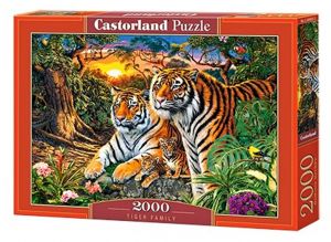 Puzzle Castorland 2000 dílků  - Tygří rodina 200825