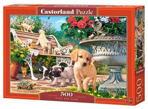Puzzle Castorland 500 dílků - Pejsci - hra na schovávanou  53636