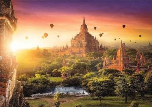 Puzzle Trefl 1000 dílků - Buddhistická svatyně. Burma 10720