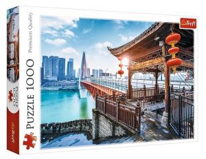 Puzzle Trefl  1000 dílků  - Čchung-čching , Čína  10721