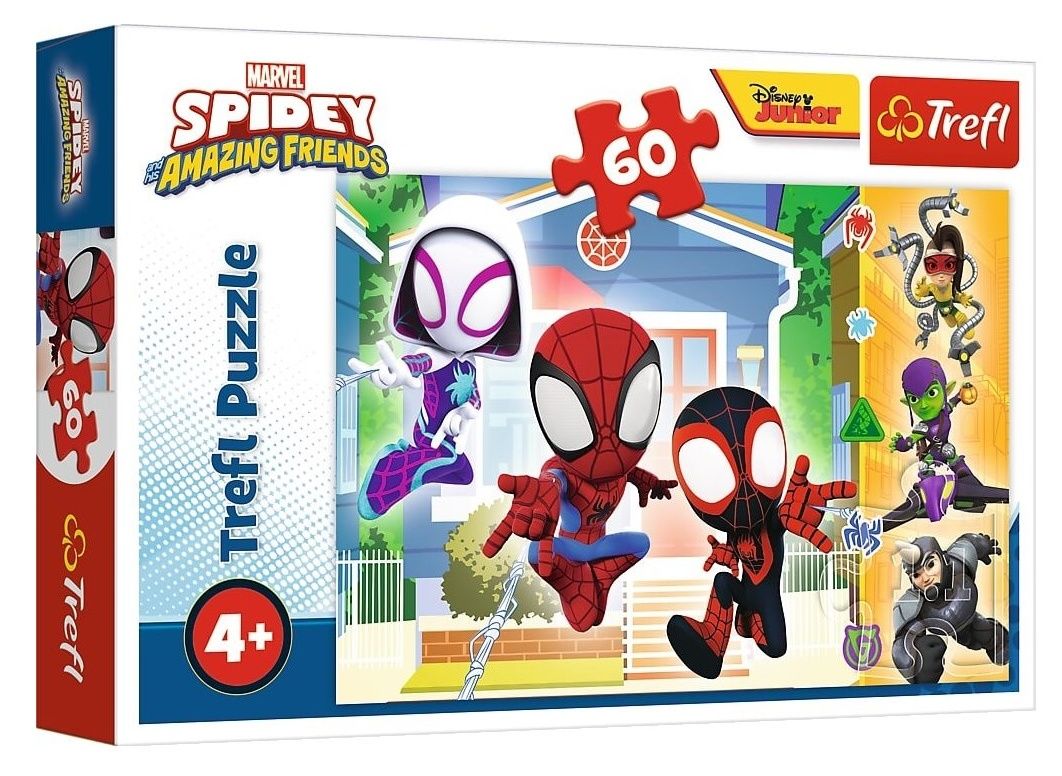 Puzzle Trefl - 60 dílků - Spiderman - Spidey 17371