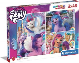 Dětské puzzle Clementoni  - 3 x 48 dílků  -  My Little Pony 25275