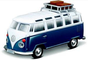Maisto 21001 PR  Volkswagen  van  Samba  - weekends - modrá barva