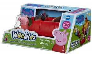 Prasátko Peppa - Autíčko s figurkou - Weebles - Roly Poly TM Toys