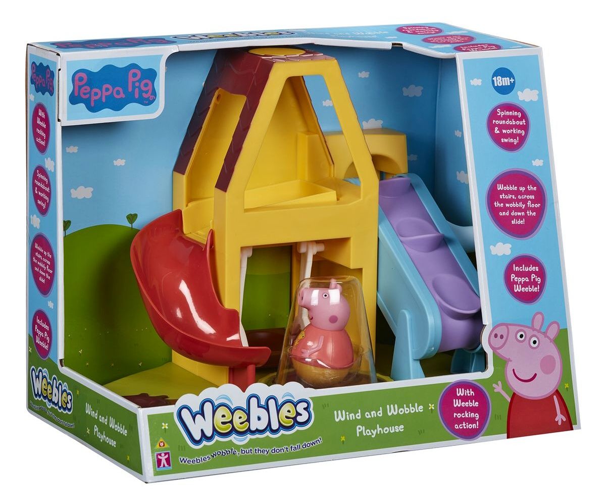 Prasátko Peppa - Hřiště se skluzavkou a s figurkou - Weebles - Roly Poly TM Toys