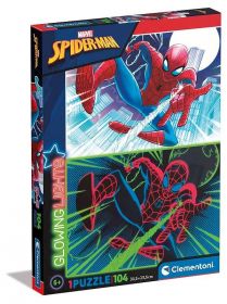 Puzzle Clementoni  - 104 dílků  - Glowing  -  Spiderman 27555