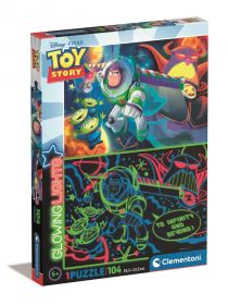 Puzzle Clementoni  - 104 dílků  - Glowing  -  Toy Story 27549
