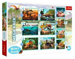 Trefl puzzle 10v1 - Dinosauři  90390