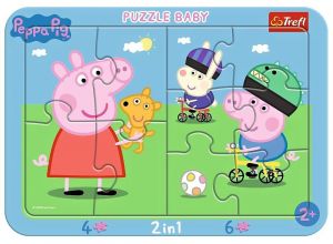 Trefl Puzzle  Baby - rámkové  10 dílků - Prasátko Peppa 80021